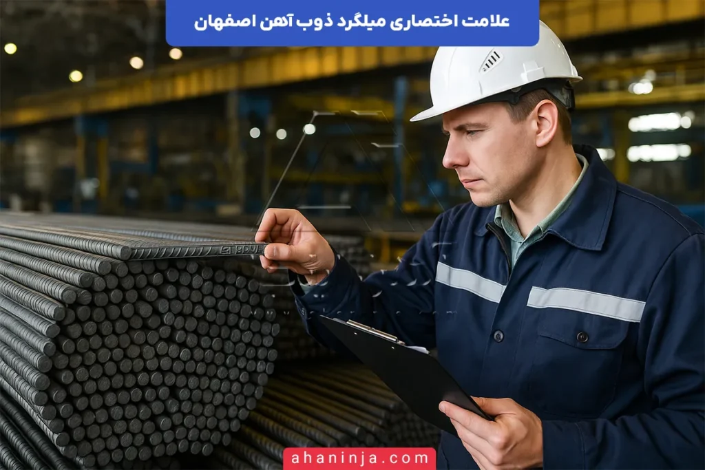 علامت میلگرد ذوب آهن اصفهان