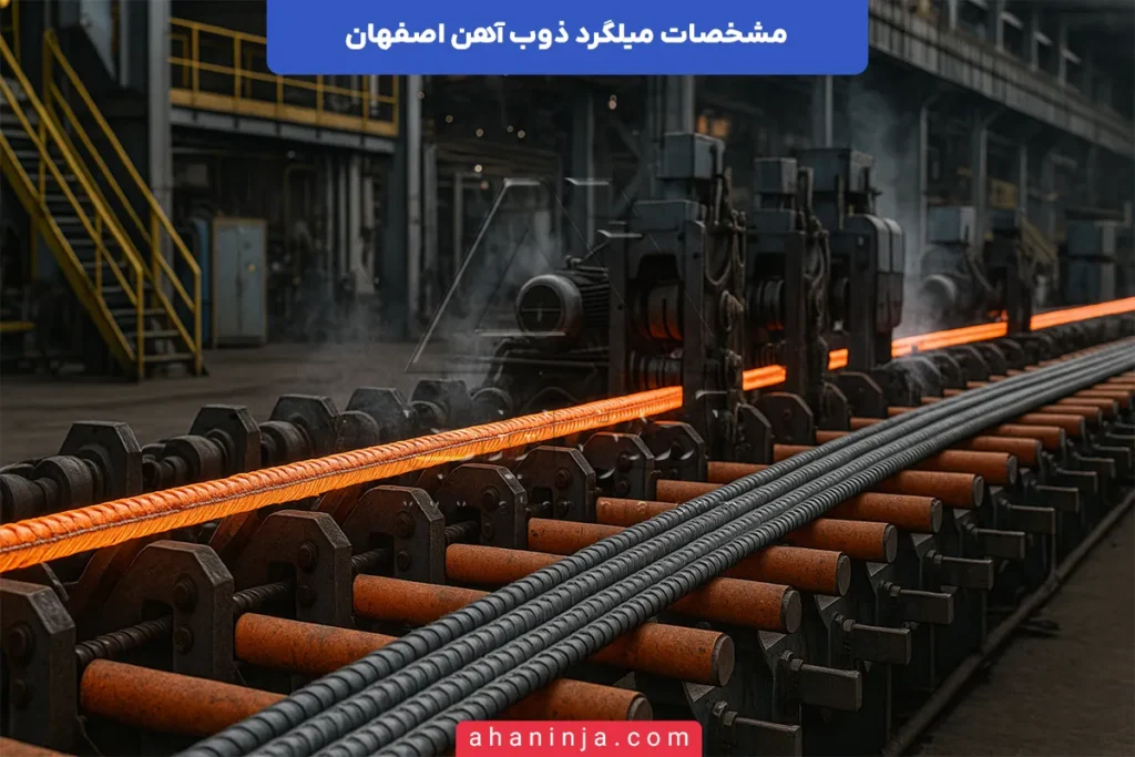 مشخصات میلگرد ذوب آهن اصفهان
