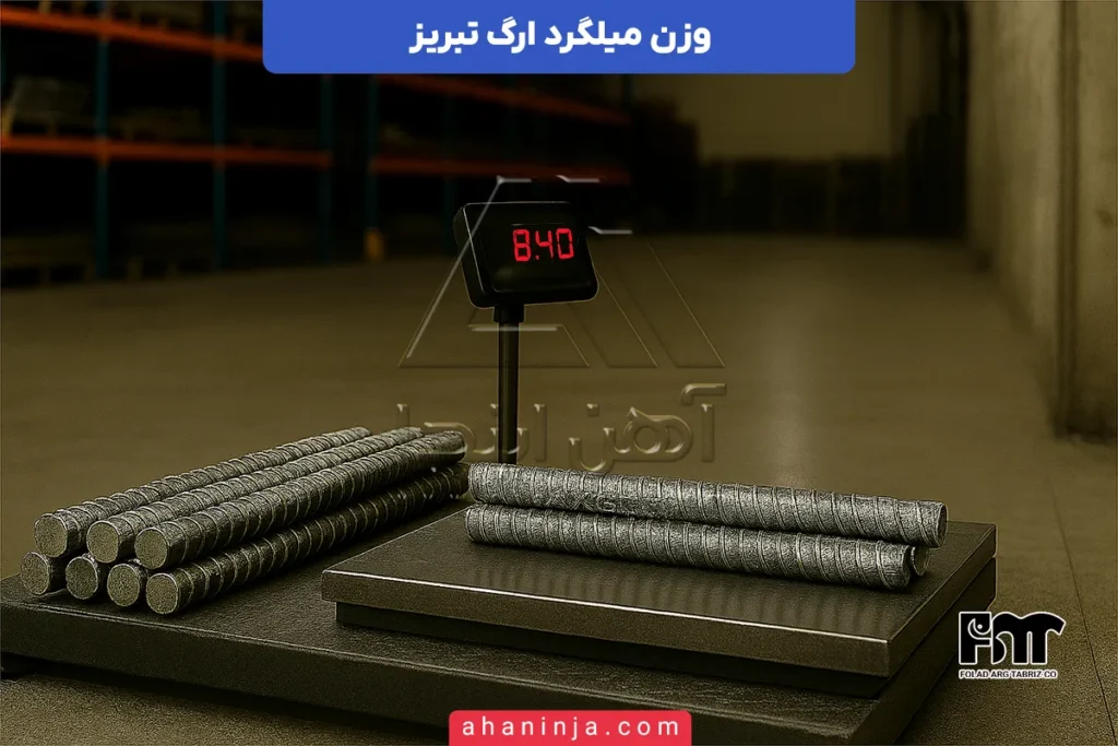وزن میلگرد ارگ تبریز