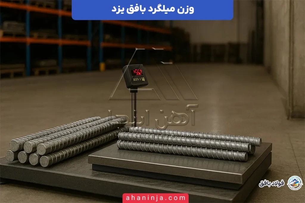 وزن میلگرد بافق یزد
