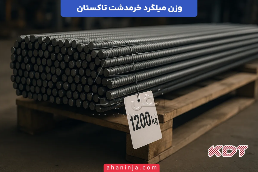 وزن میلگرد خرمدشت
