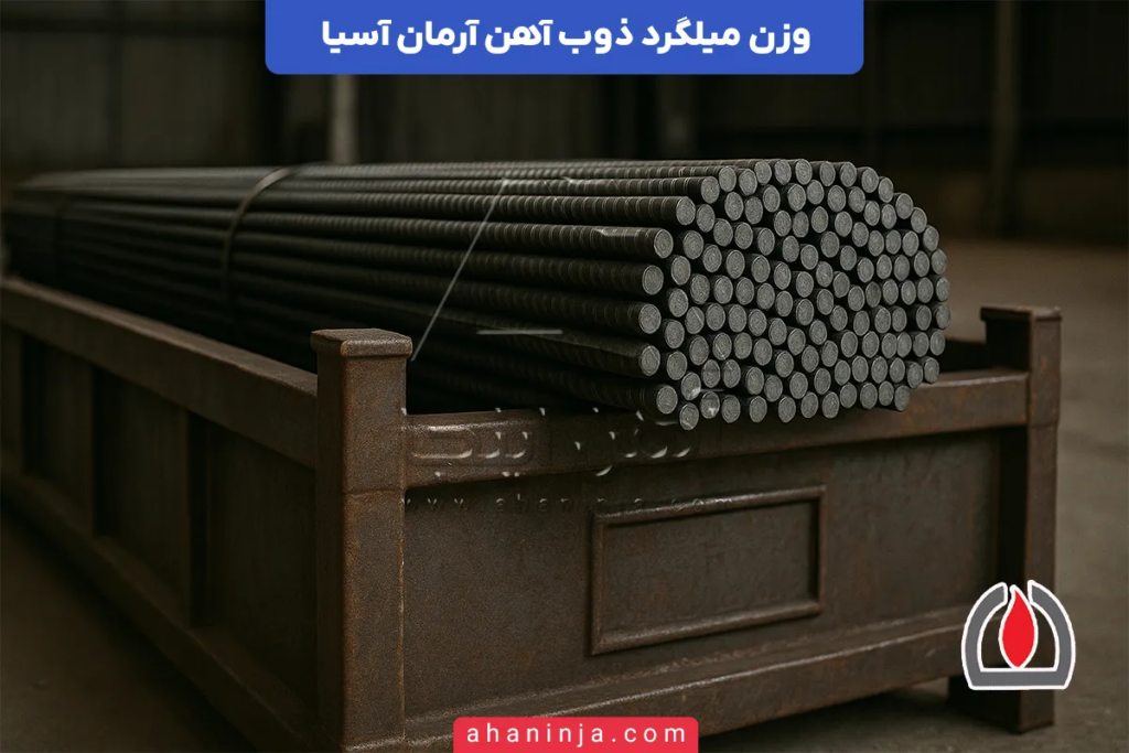 وزن میلگرد آرمان آسیا