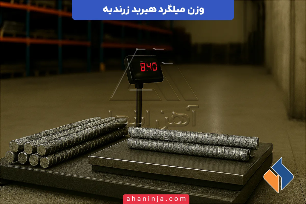 وزن میلگرد هیربد