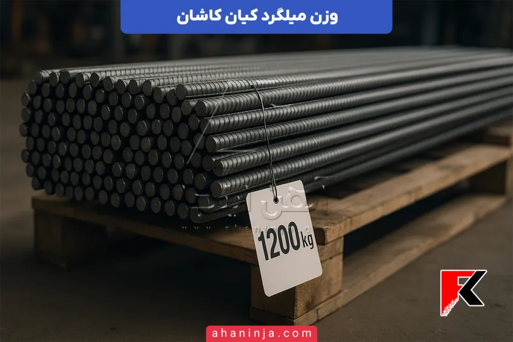 وزن میلگرد کیان کاشان