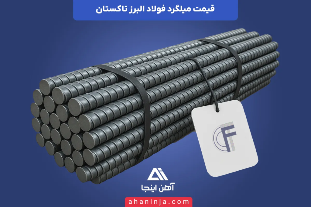 قیمت امروز میلگرد البرز تاکستان