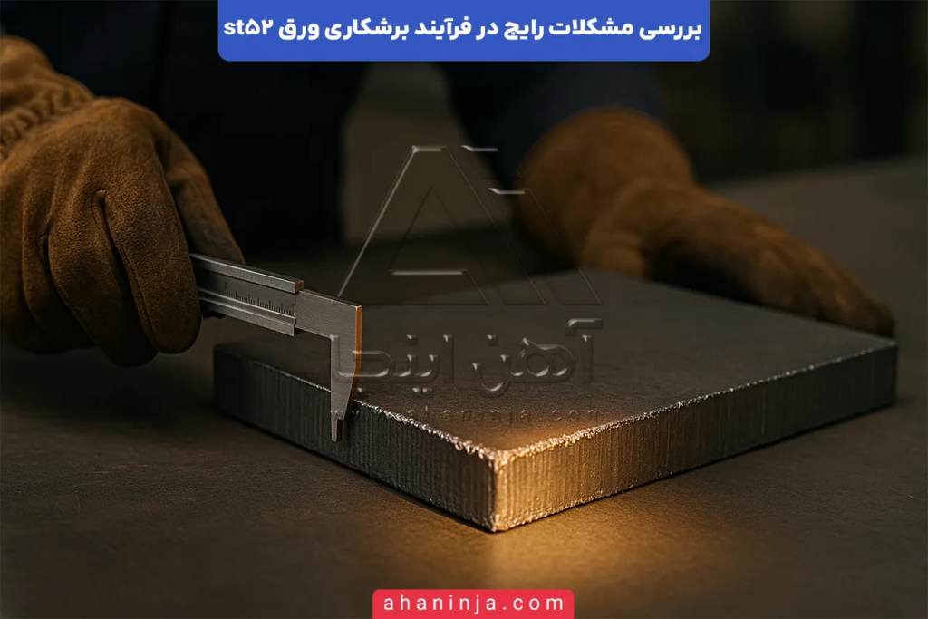 مشکلات رایج برشکاری ورق st52