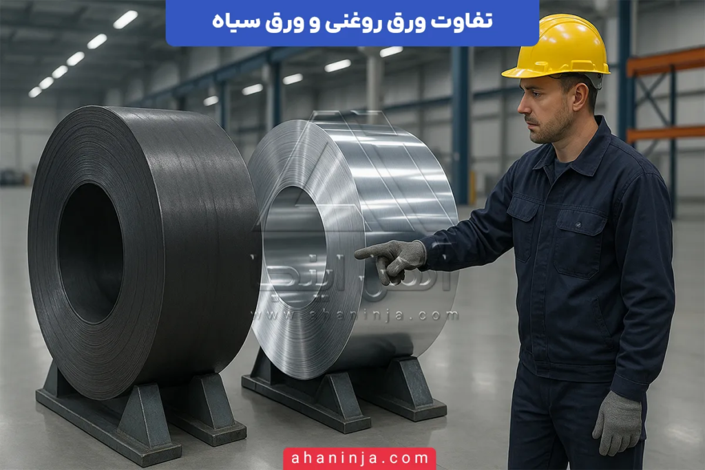 تفاوت ورق روغنی و ورق سیاه