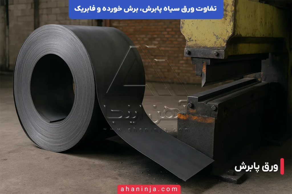 ورق سیاه پابرش، برش خورده و فابریک