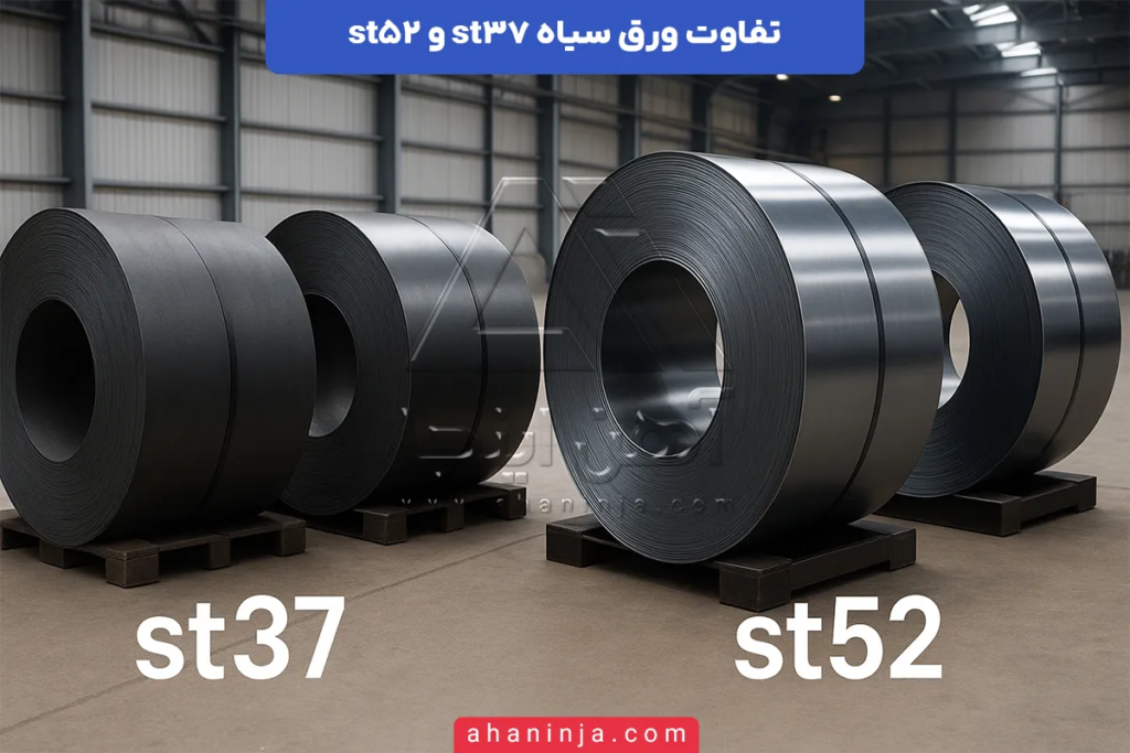 تفاوت ورق سیاه st37 و st52