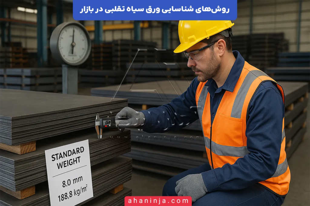 شناسایی ورق سیاه تقلبی در بازار