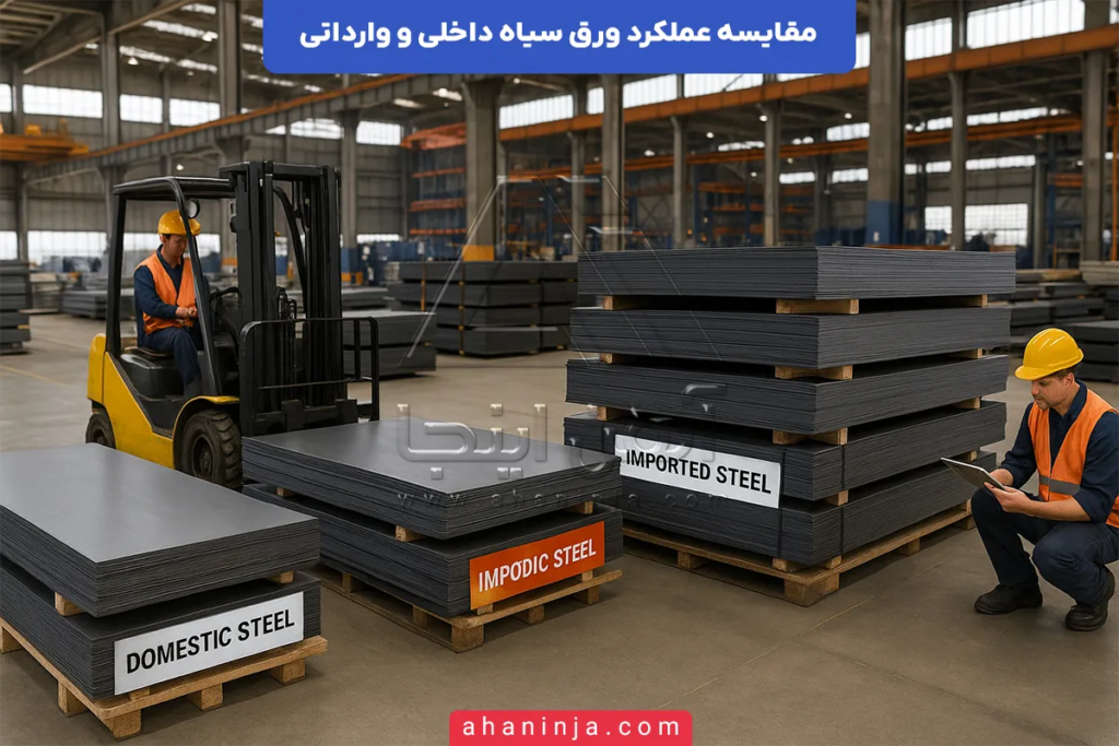 مقایسه عملکرد ورق سیاه داخلی و وارداتی