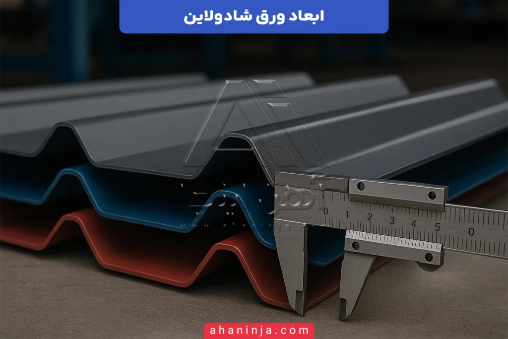 ابعاد ورق شادولاین