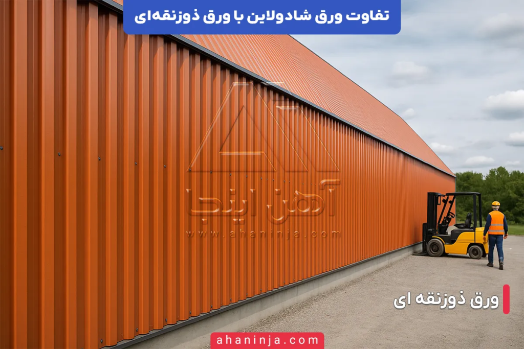 تفاوت ورق شادولاین با ورق ذوزنقه ای