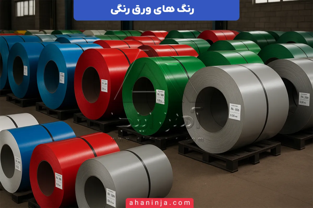 رنگ های ورق رنگی