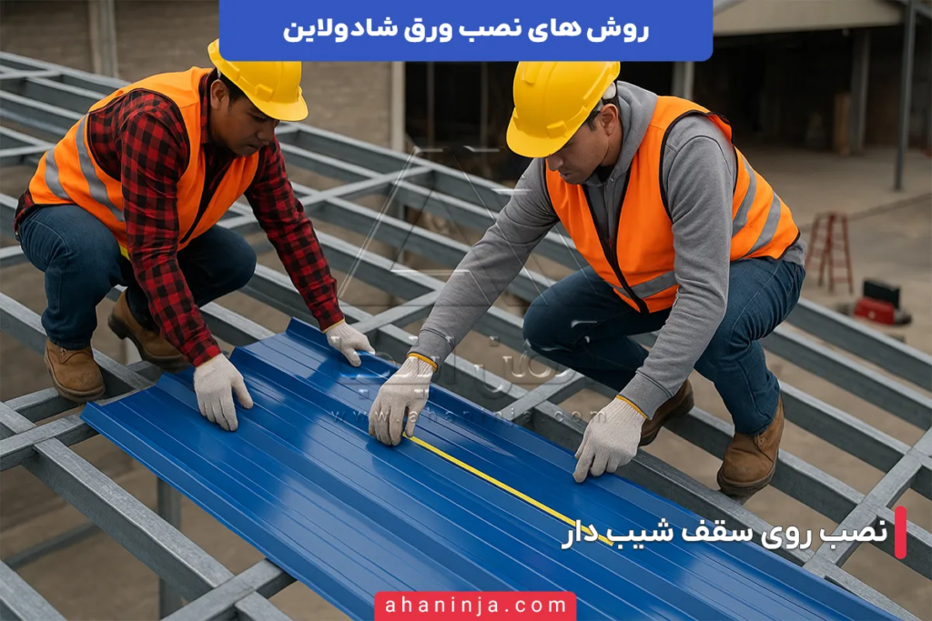 روش های نصب ورق شادولاین