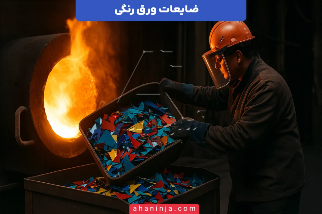 ضایعات ورق رنگی