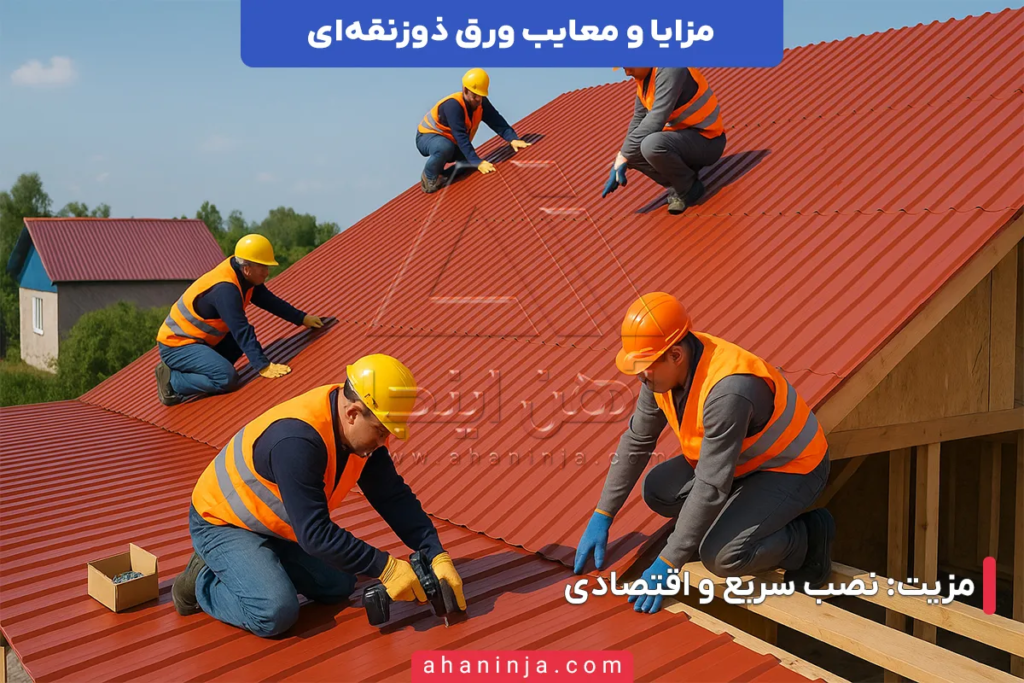 مزایا و معایب ورق ذوزنقه ای