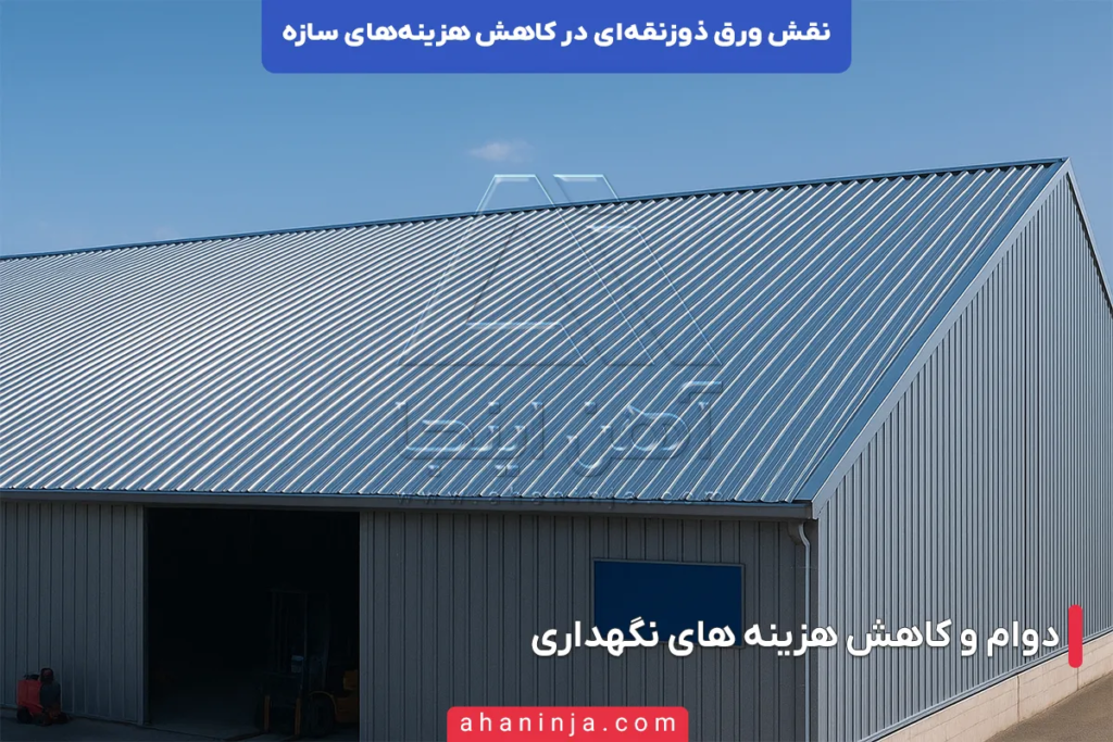 نقش ورق ذوزنقه ای در کاهش هزینه های سازه