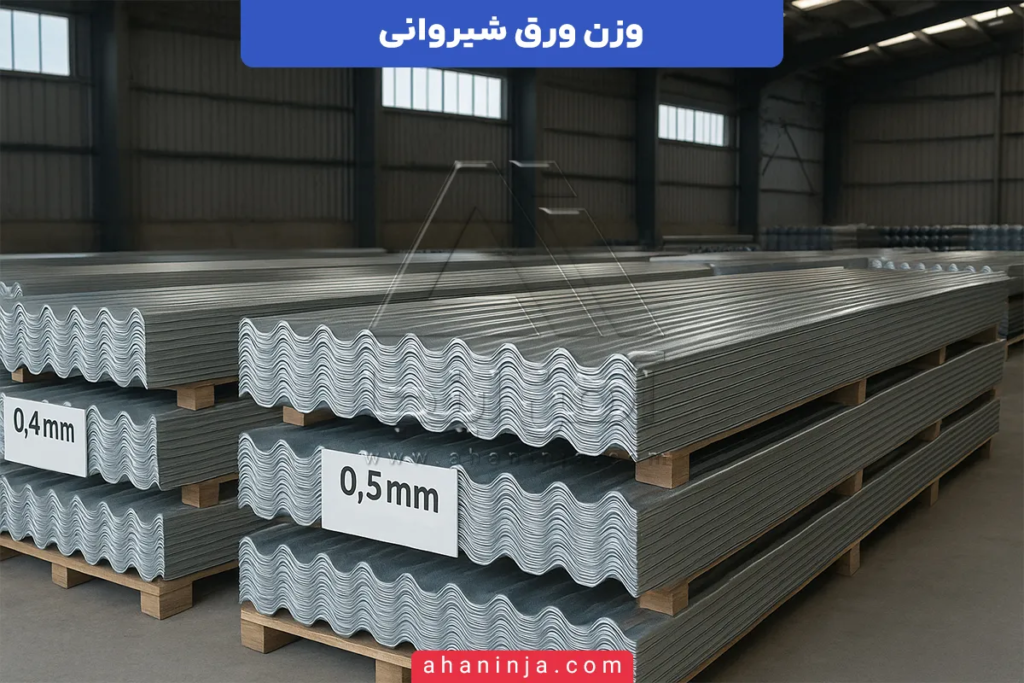 وزن ورق شیروانی