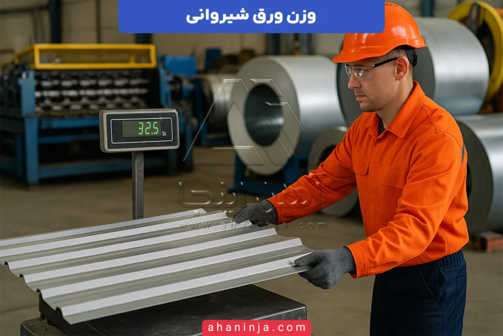 وزن ورق شیروانی
