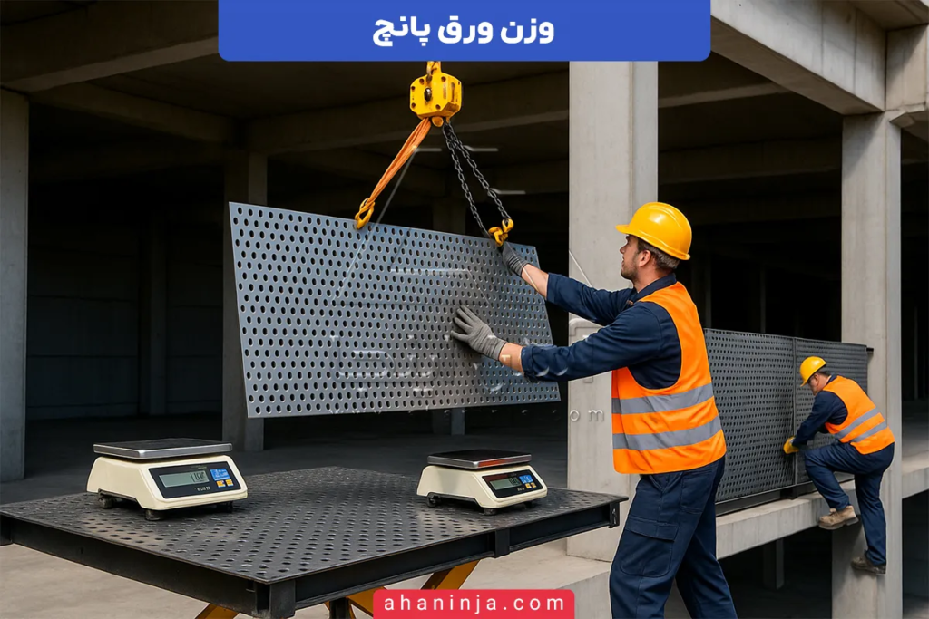 وزن ورق پانچ