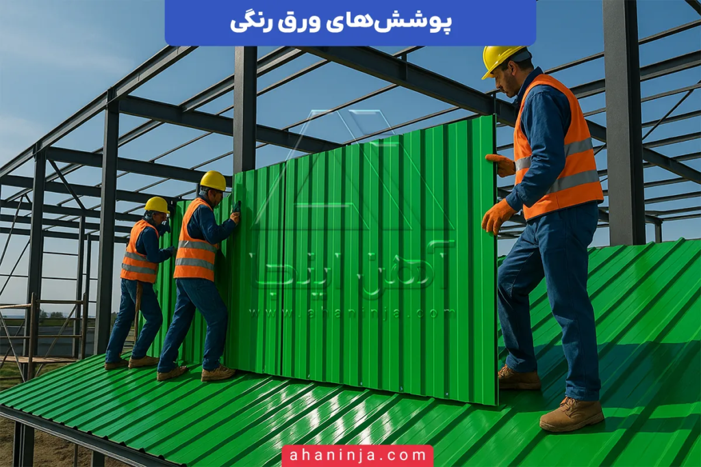 پوشش های ورق رنگی