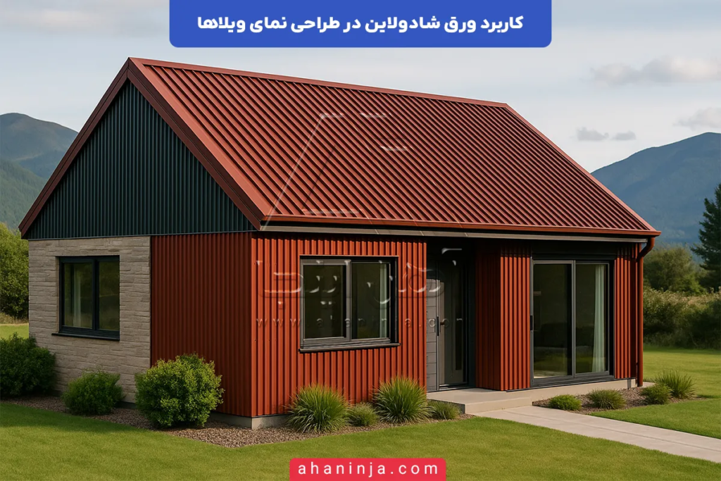 کاربرد ورق شادولاین در طراحی نمای ویلاها
