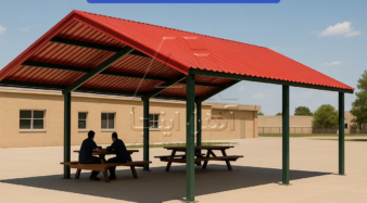 سایبان با ورق رنگی