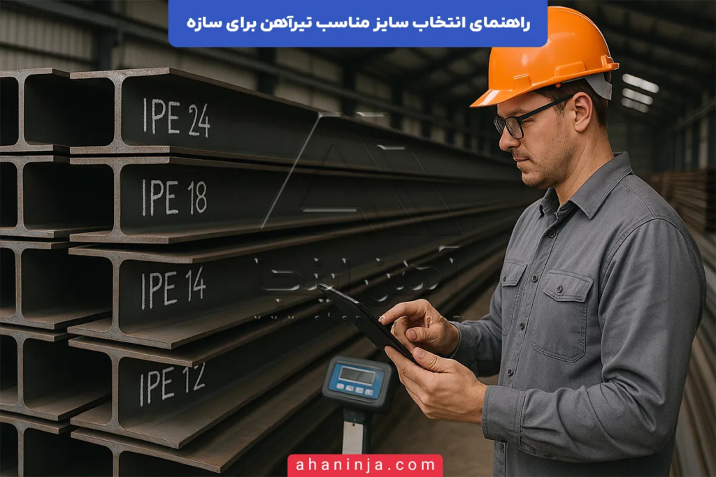 انتخاب سایز مناسب تیرآهن برای سازه