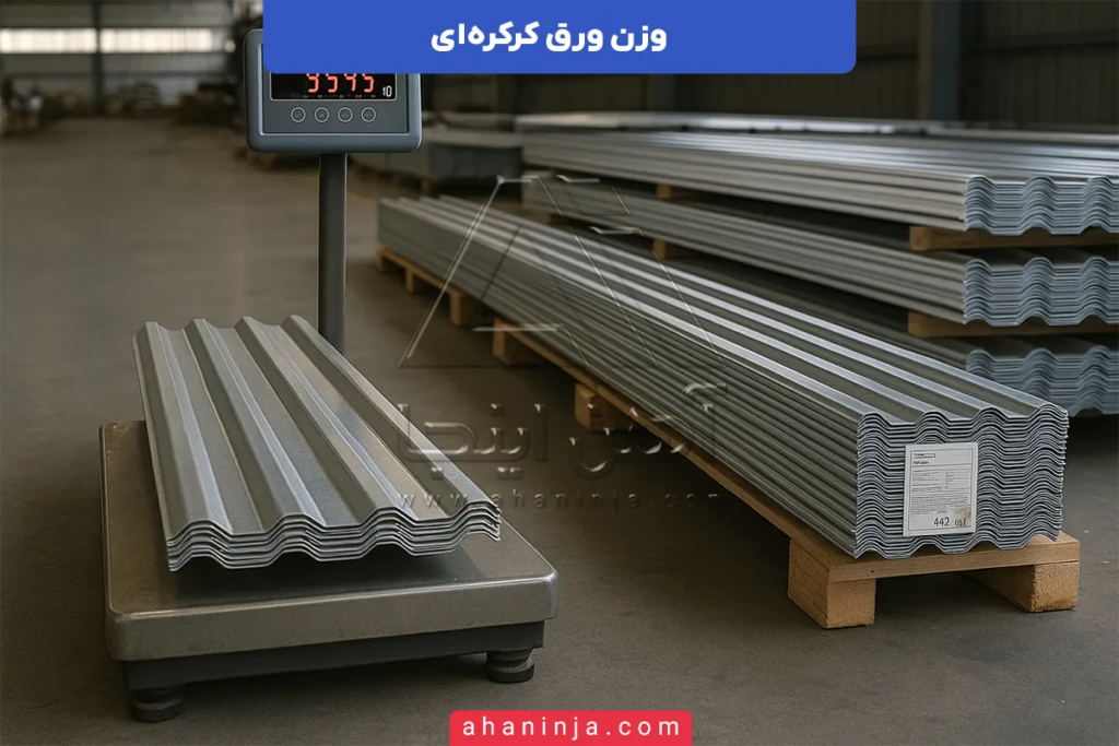 وزن ورق کرکره ای