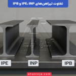 تفاوت تیرآهن های IPE، INP و IPB؛ راهنمای کامل انتخاب تیرآهن مناسب
