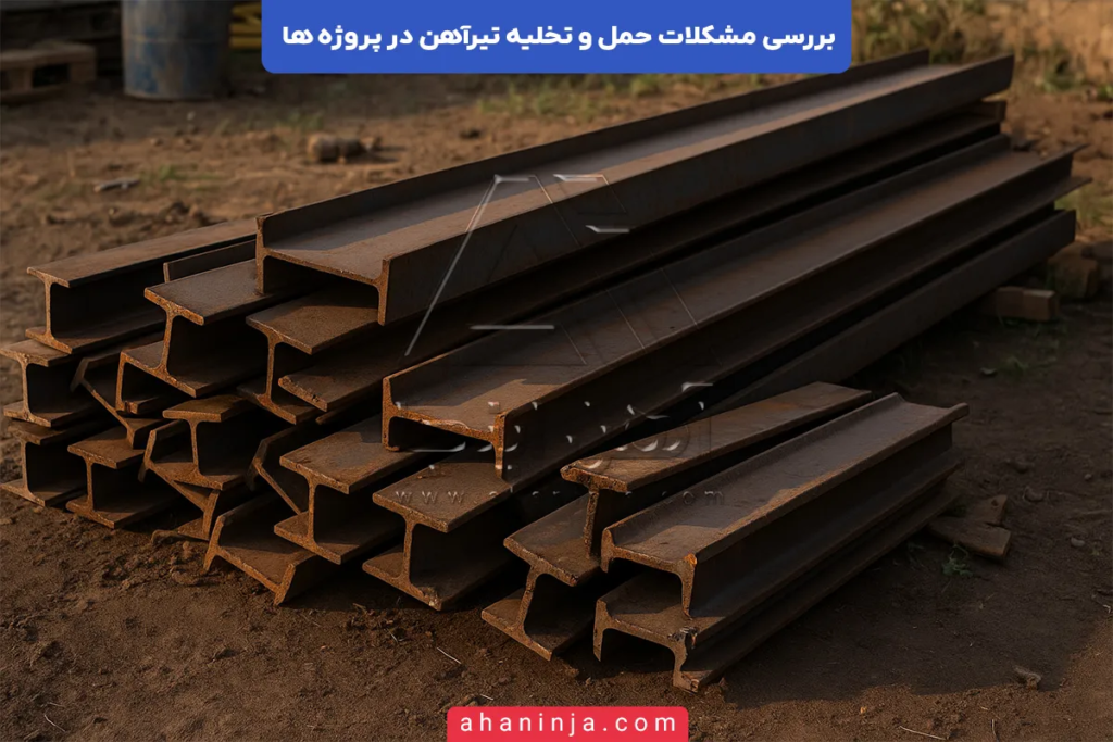 بررسی مشکلات حمل و تخلیه تیرآهن