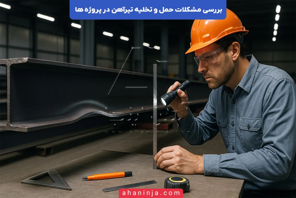 بررسی مشکلات حمل و تخلیه تیرآهن