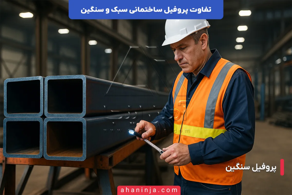 تفاوت پروفیل ساختمانی سبک و سنگین