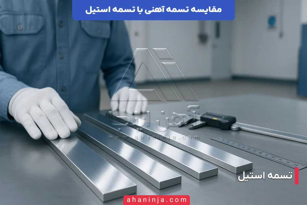 تفاوت تسمه آهنی با تسمه استیل