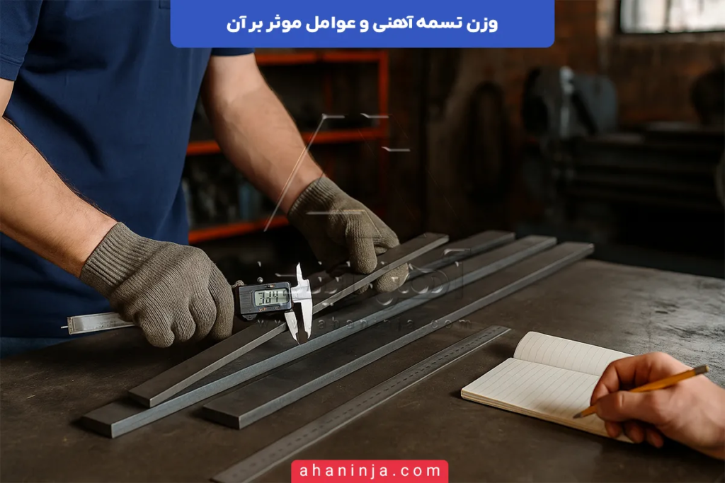 وزن تسمه آهنی