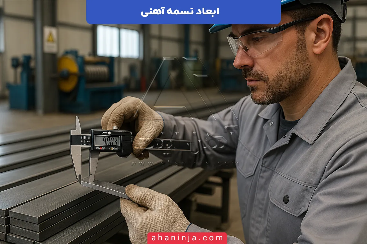 ابعاد تسمه آهنی