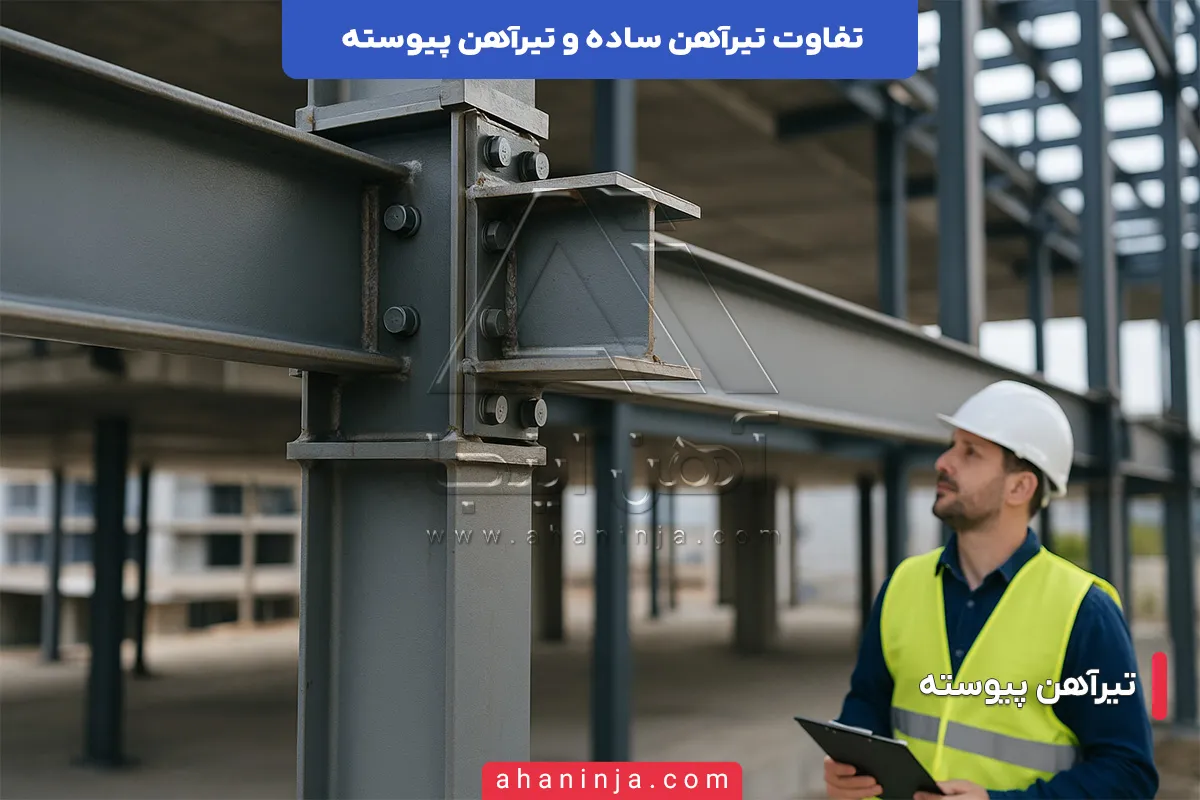 تفاوت تیرآهن ساده و تیرآهن پیوسته