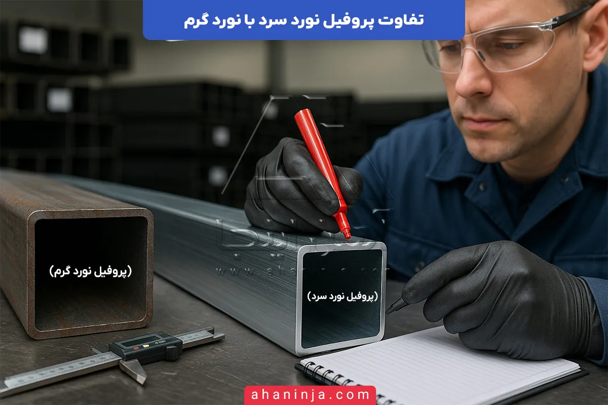 تفاوت پروفیل نورد سرد و نورد گرم