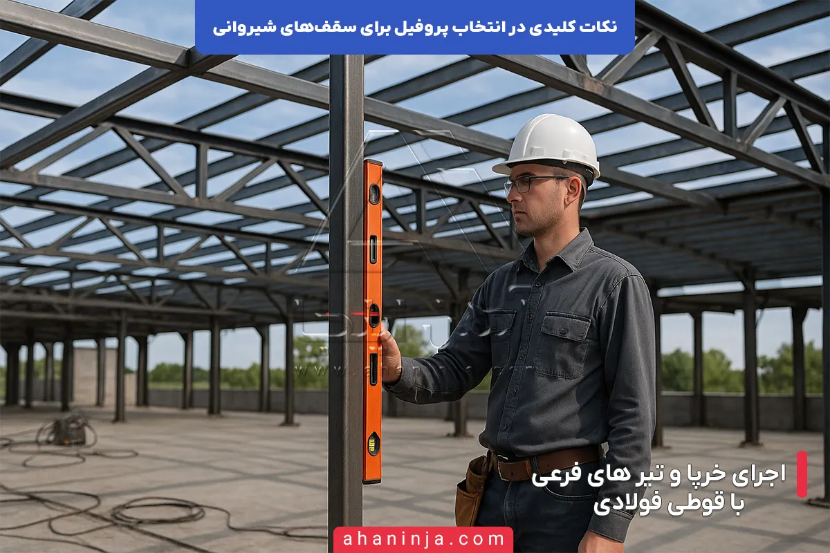 نکات کلیدی در انتخاب پروفیل برای سقف های شیروانی