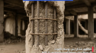 خاموت چگونه از خردشدگی بتن جلوگیری می کند؟