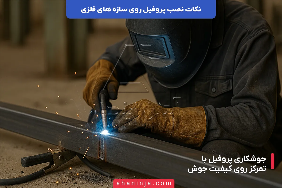 نکات مهم در نصب پروفیل