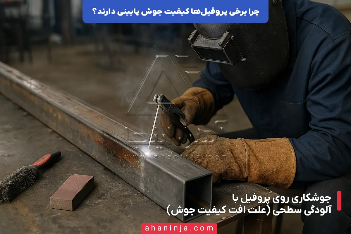 چرا کیفیت جوش برخی از پروفیل ها پایین است؟