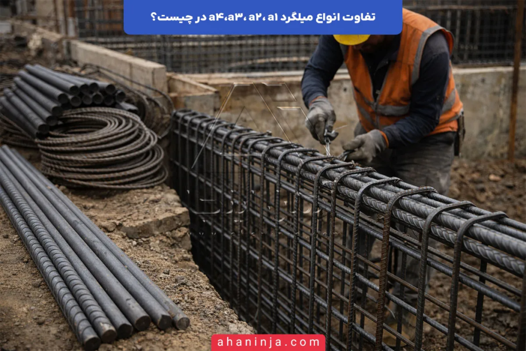 تفاوت انواع میلگرد a1 ،a2 ،a3 ،a4