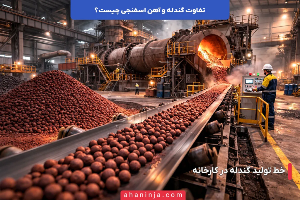تفاوت گندله و آهن اسفنجی چیست؟