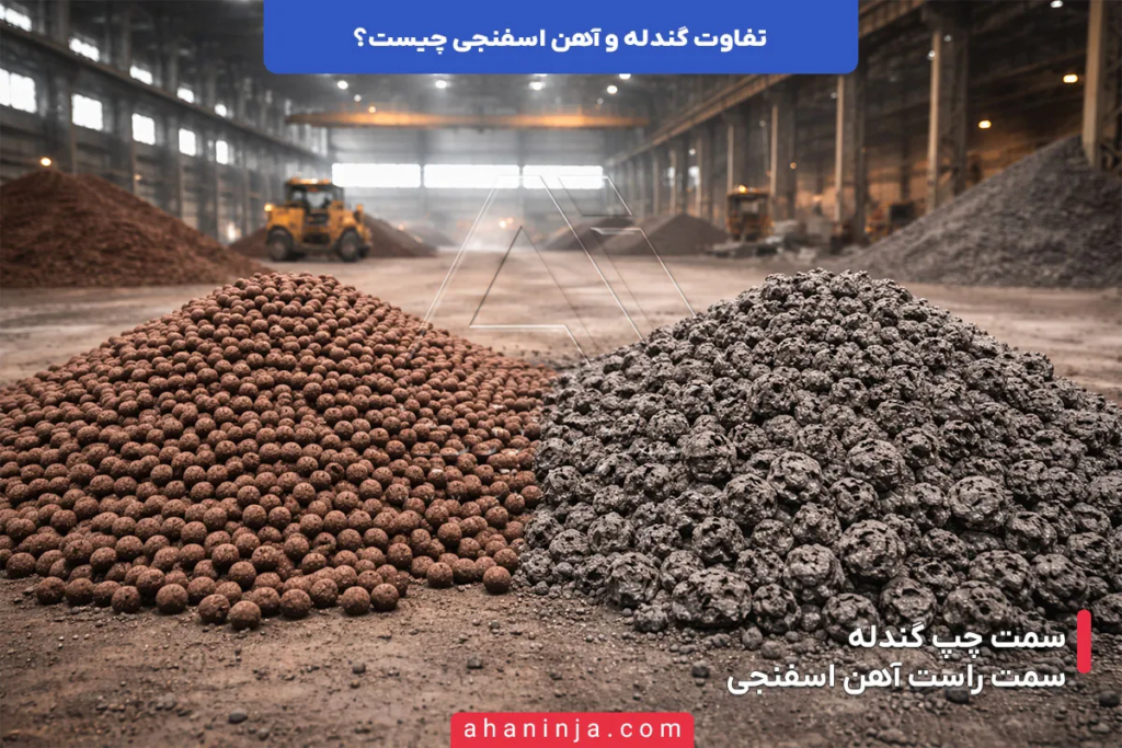 تفاوت گندله و آهن اسفنجی چیست؟