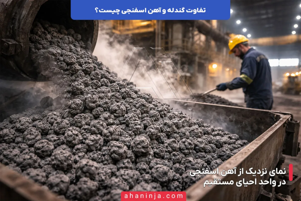تفاوت گندله و آهن اسفنجی چیست؟
