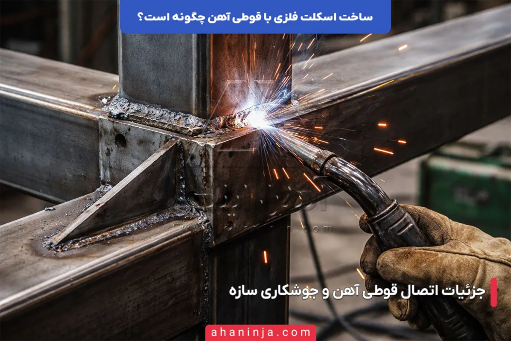ساخت اسکلت فلزی با قوطی آهن چگونه است؟