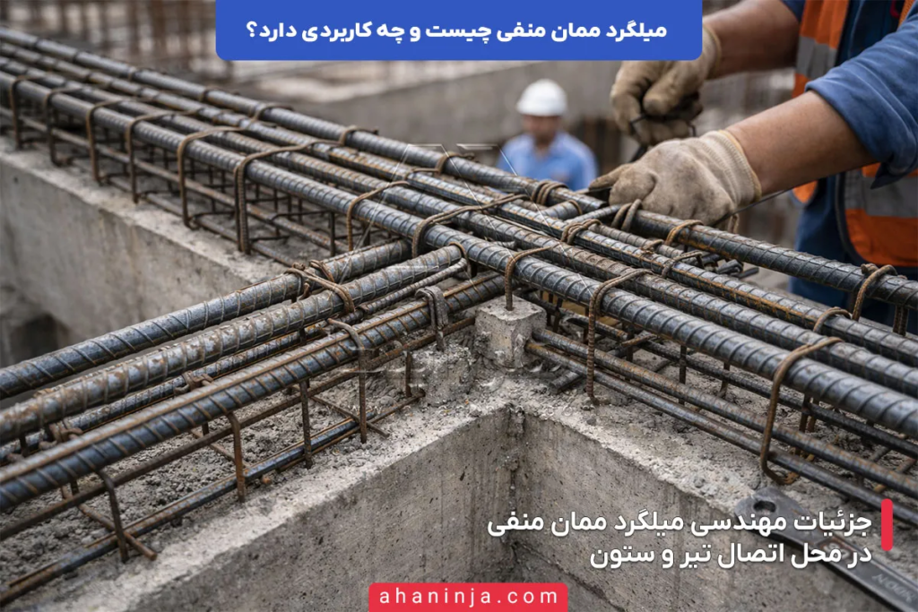 میلگرد ممان منفی چیست و چه کاربردی دارد؟ 3 میلگرد ممان منفی چیست؟