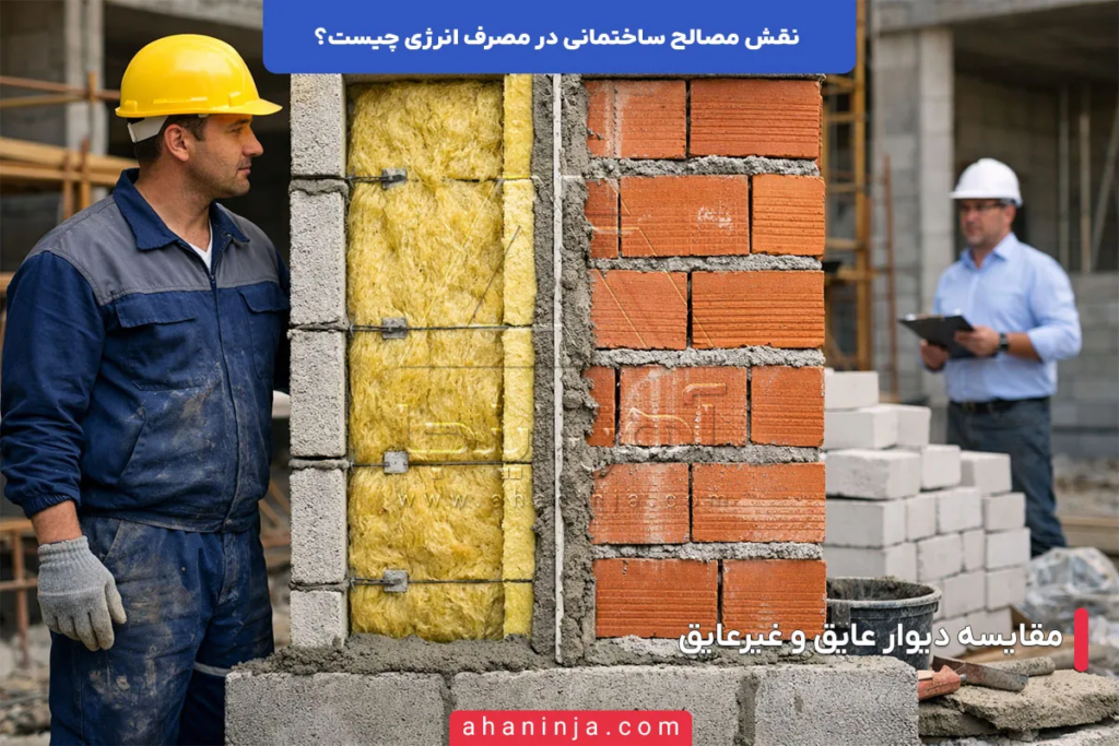 نقش مصالح ساختمانی در مصرف انرژی